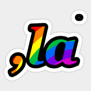 "comma la" Kamala Harris Full Color Sticker